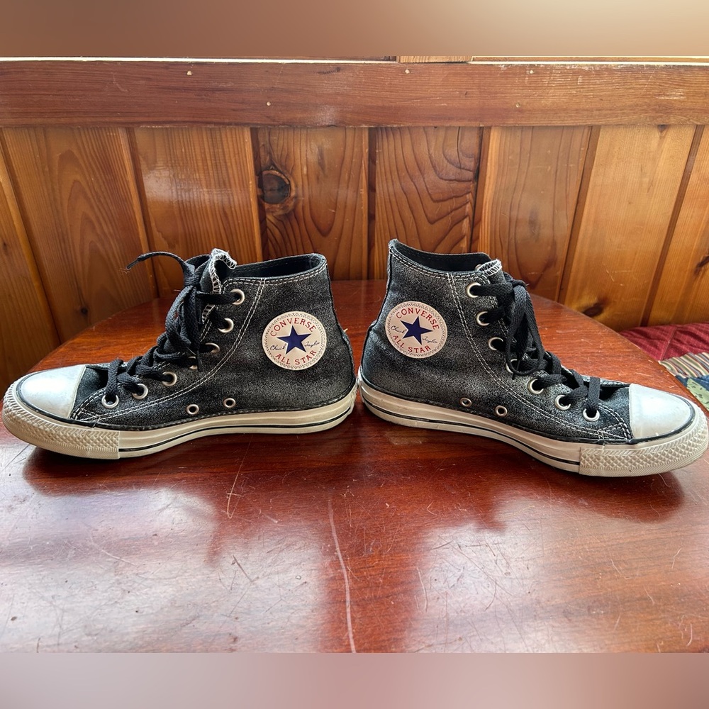 Marled Gray Converse High-Tops